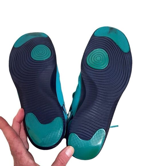 Nike Studio Training‎ Shoes Womens 7.5 Teal Black Gym Running Workout Treadmill - Picture 4 of 7